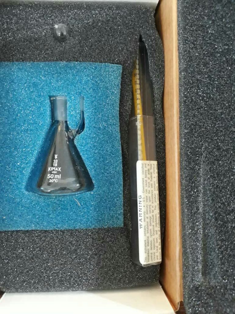 پیکنومتر ترمومتردار50سی سی