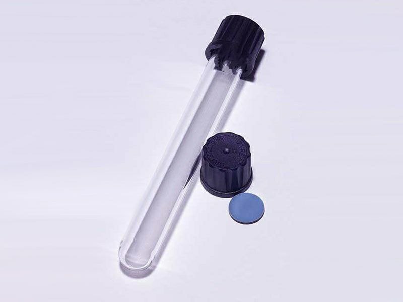 لوله آزمایش شیشه ای درپیچدار